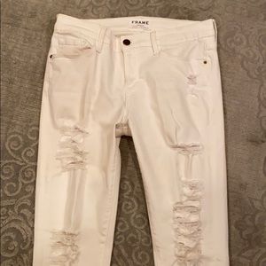 Frame Denim skinny distressed jeans